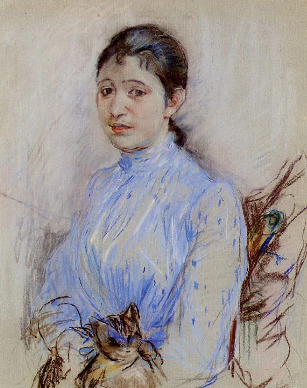 Giovane donna in blu